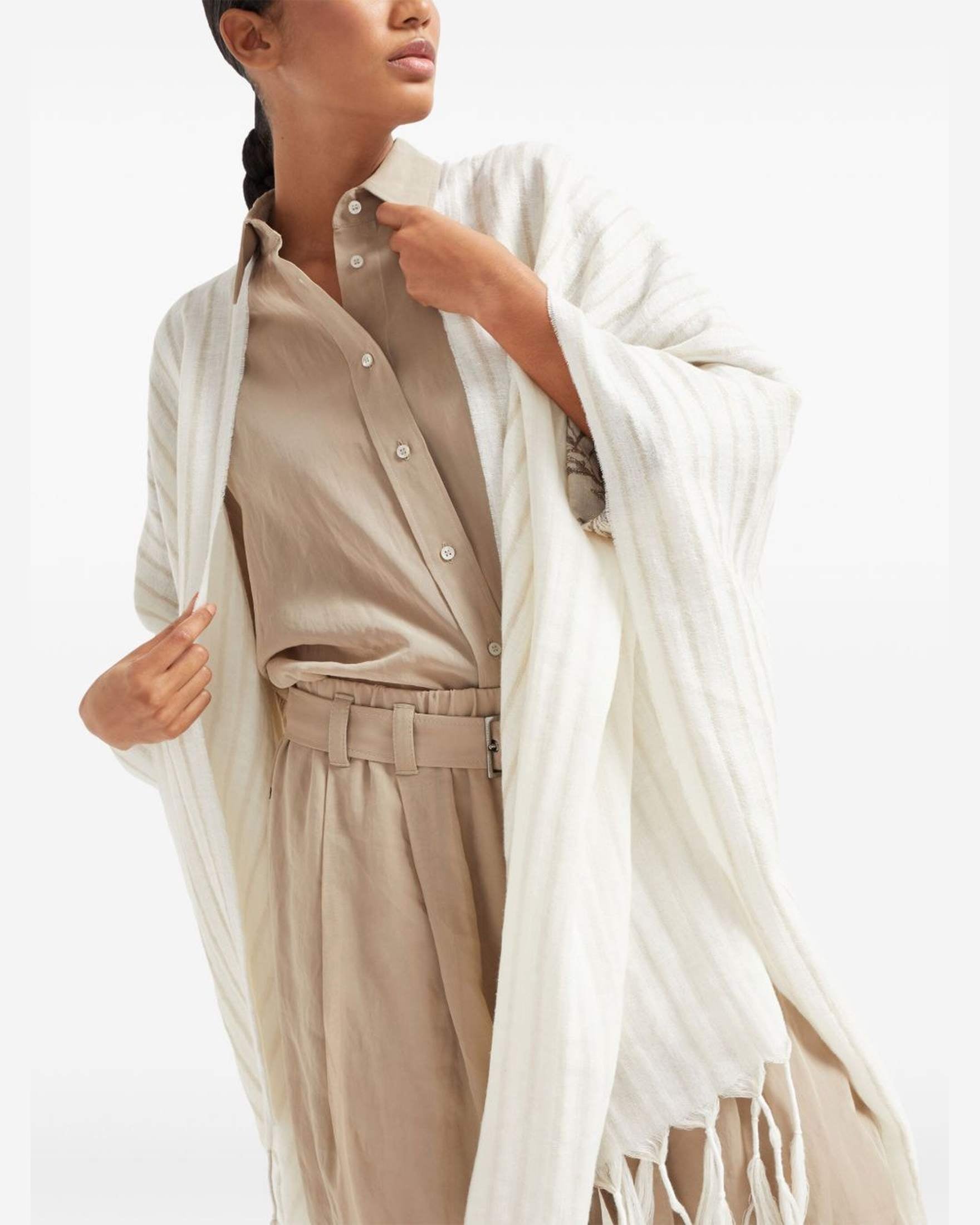 Brunello Cucinelli White Jacket Glam Steals