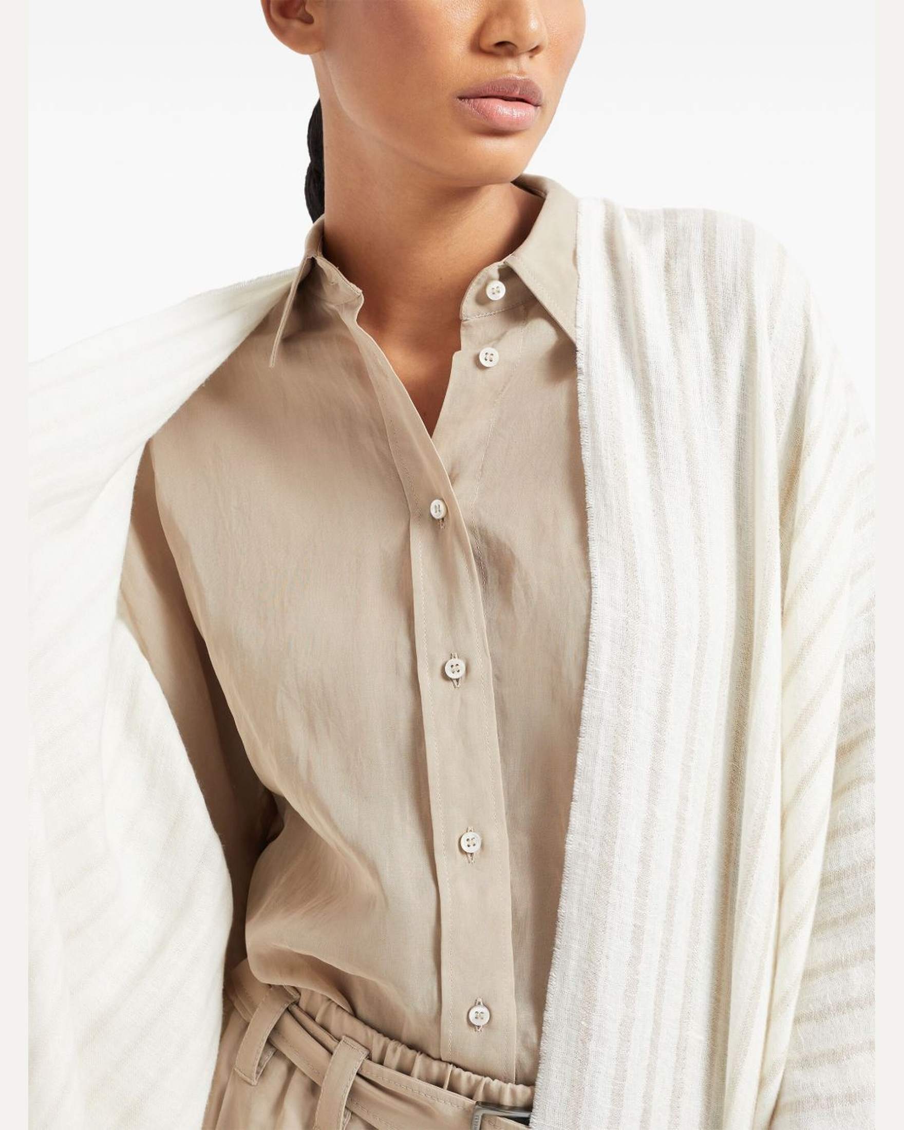 Brunello Cucinelli White Jacket Glam Steals