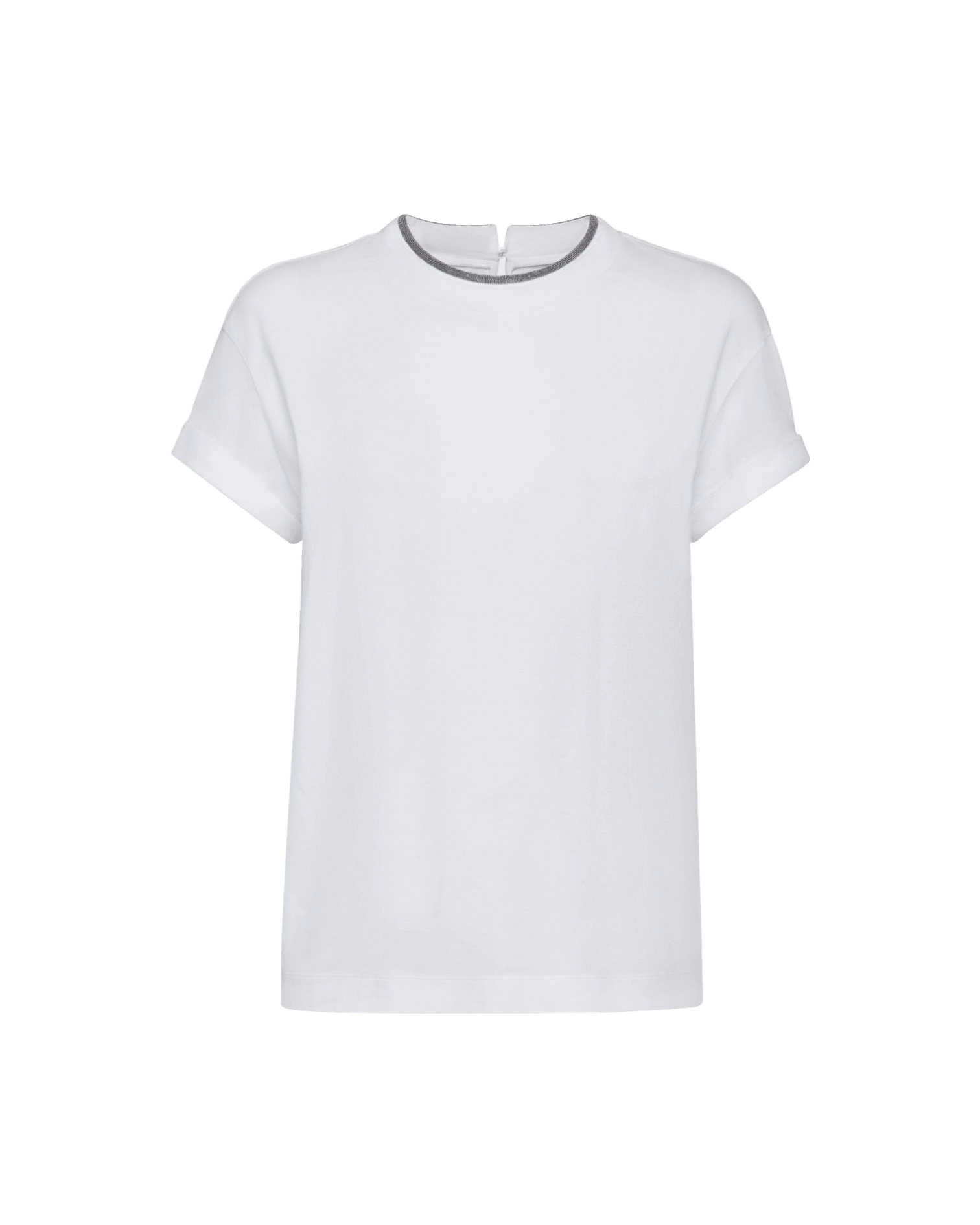 Brunello Cucinelli White T-Shirt Glam Steals