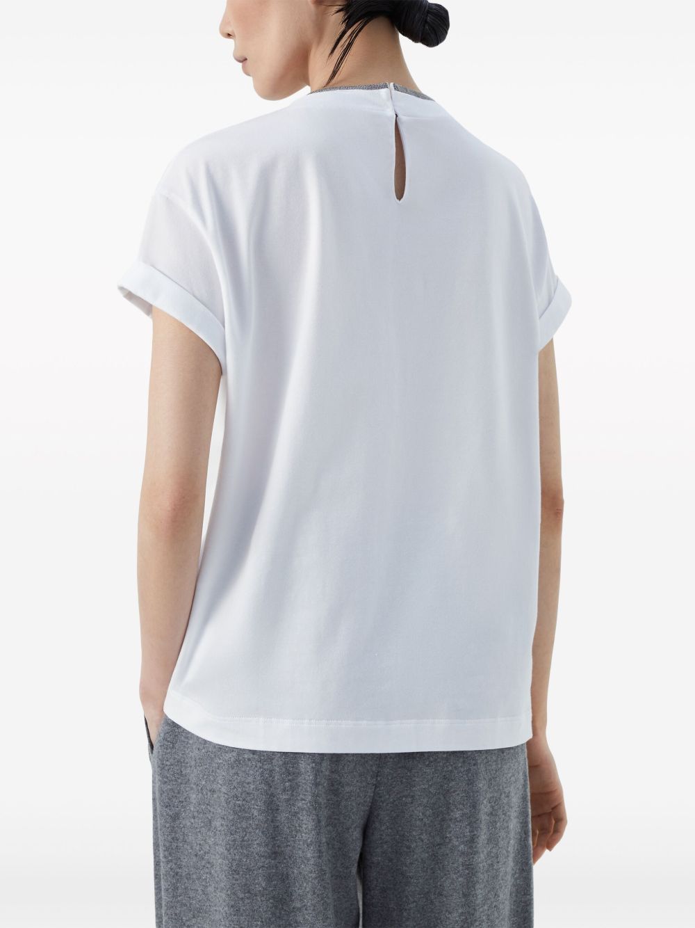 Brunello Cucinelli White T-shirt Glam Steals