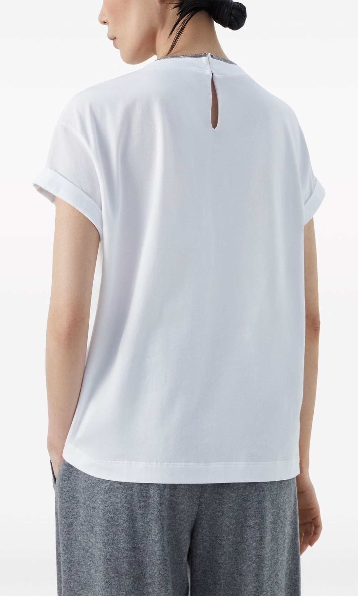 Brunello Cucinelli White T-shirt Glam Steals