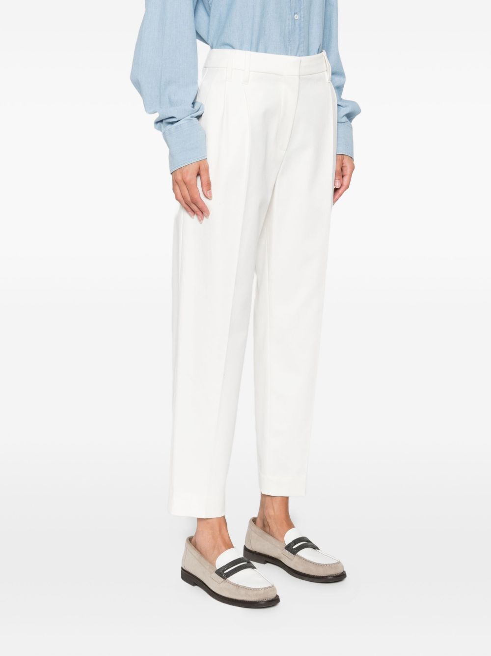 Brunello Cucinelli White Trouser Glam Steals