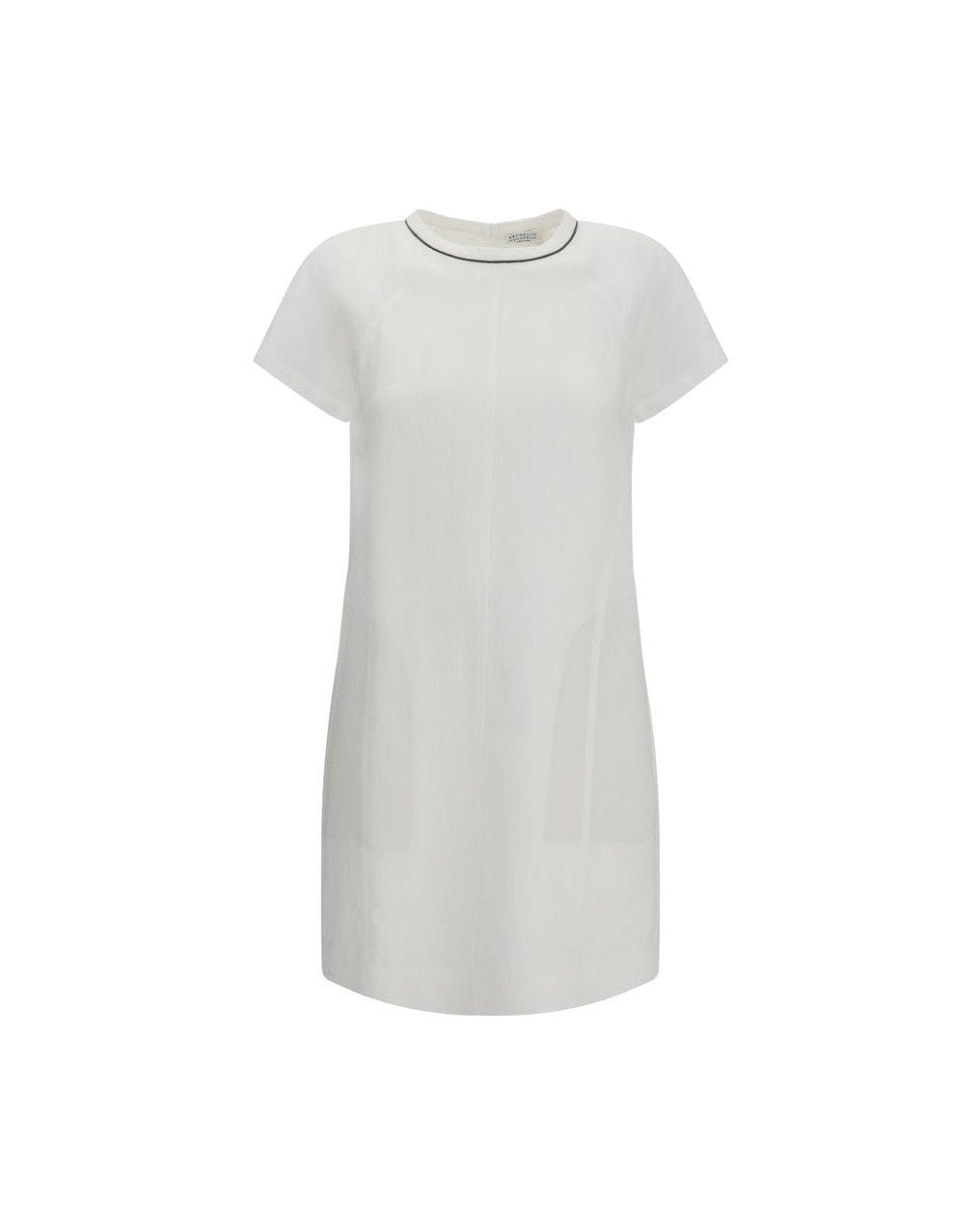 Brunello Cucinelli White Viscose Dress Glam Steals