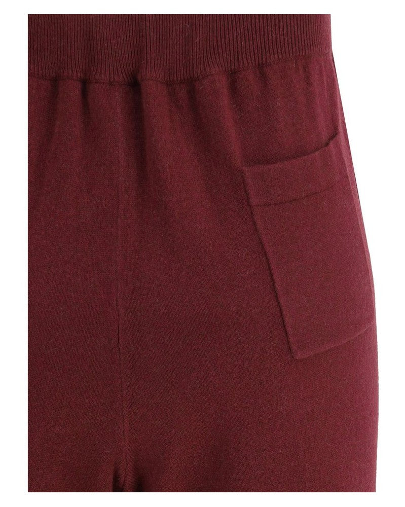 Brunello Cucinelli Wool Bordeaux Casual Pant Glam Steals