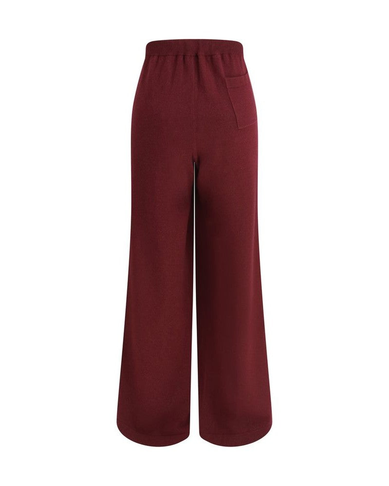 Brunello Cucinelli Wool Bordeaux Casual Pant Glam Steals