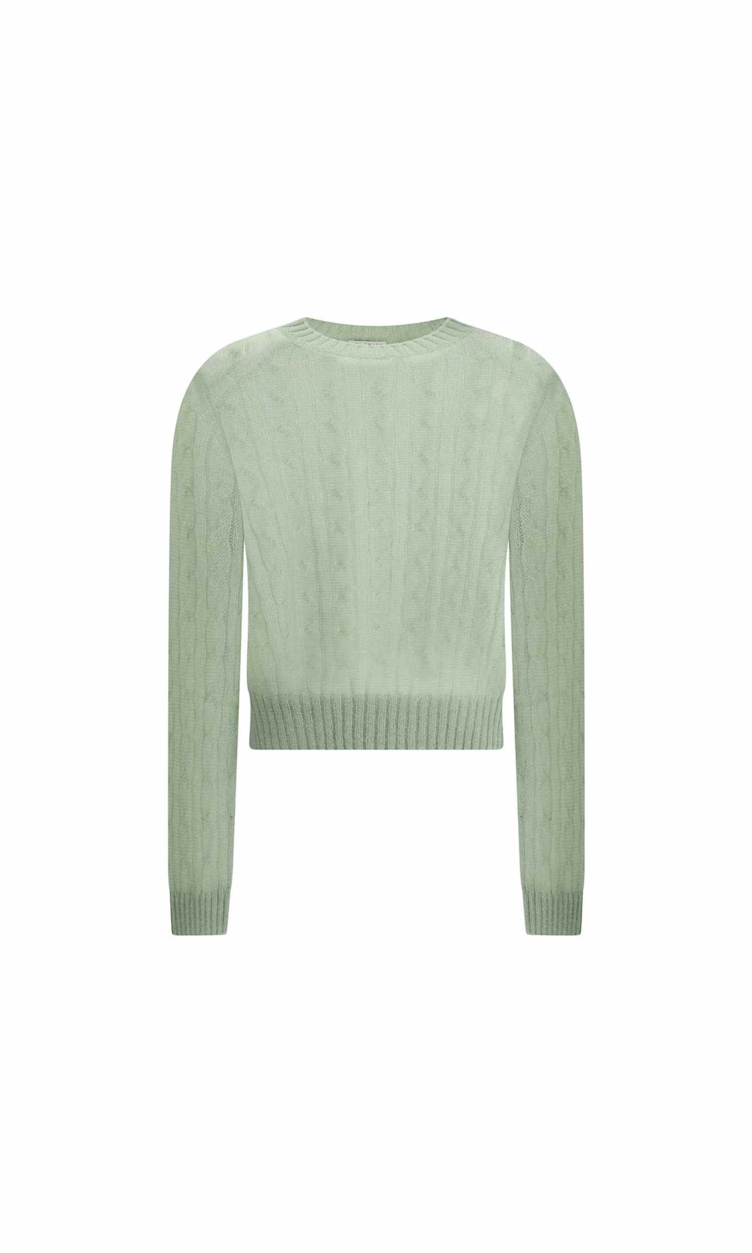 Brunello Cucinelli Wool Mohair And Cable Knit Sweater Glam Steals