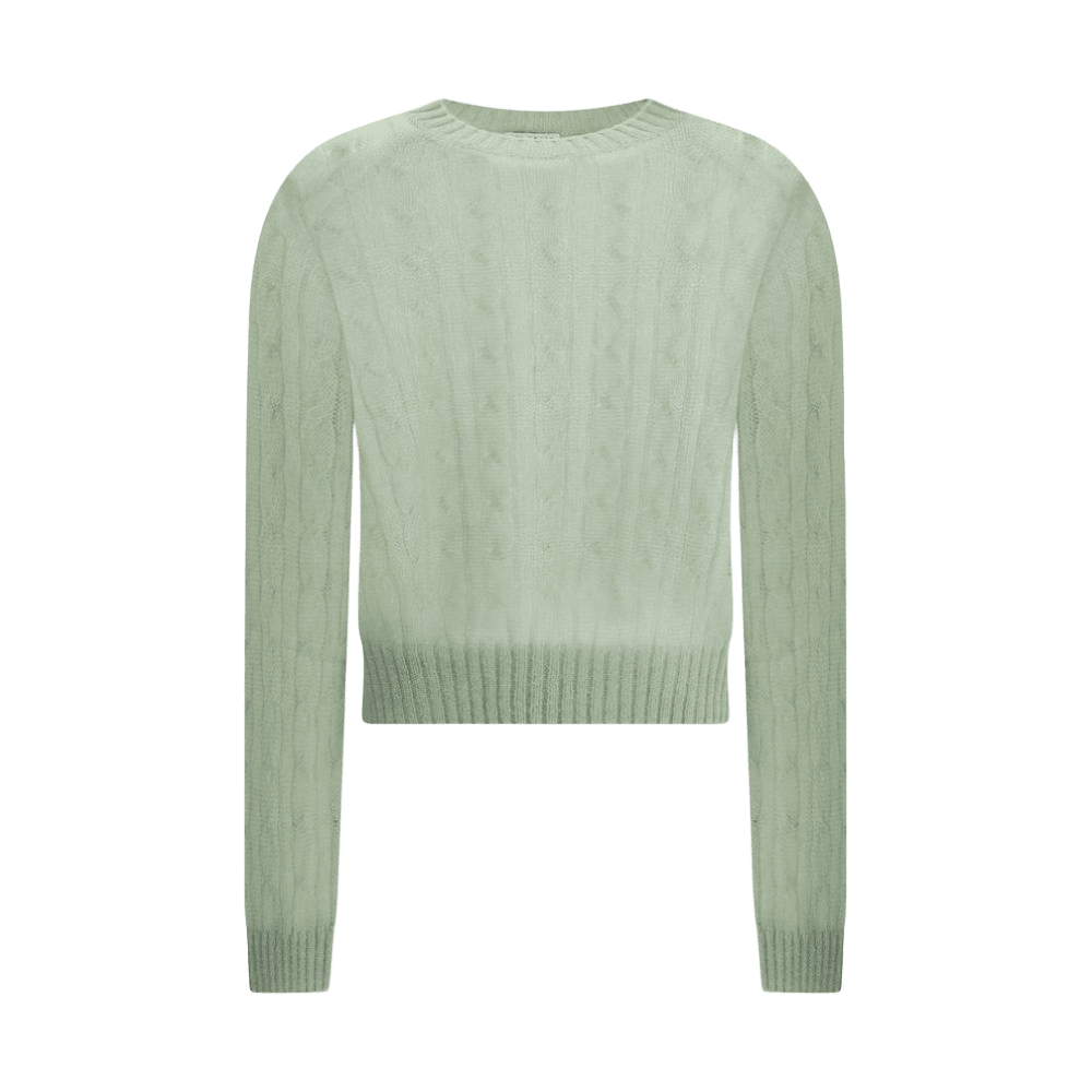Brunello Cucinelli Wool Mohair And Cable Knit Sweater Glam Steals