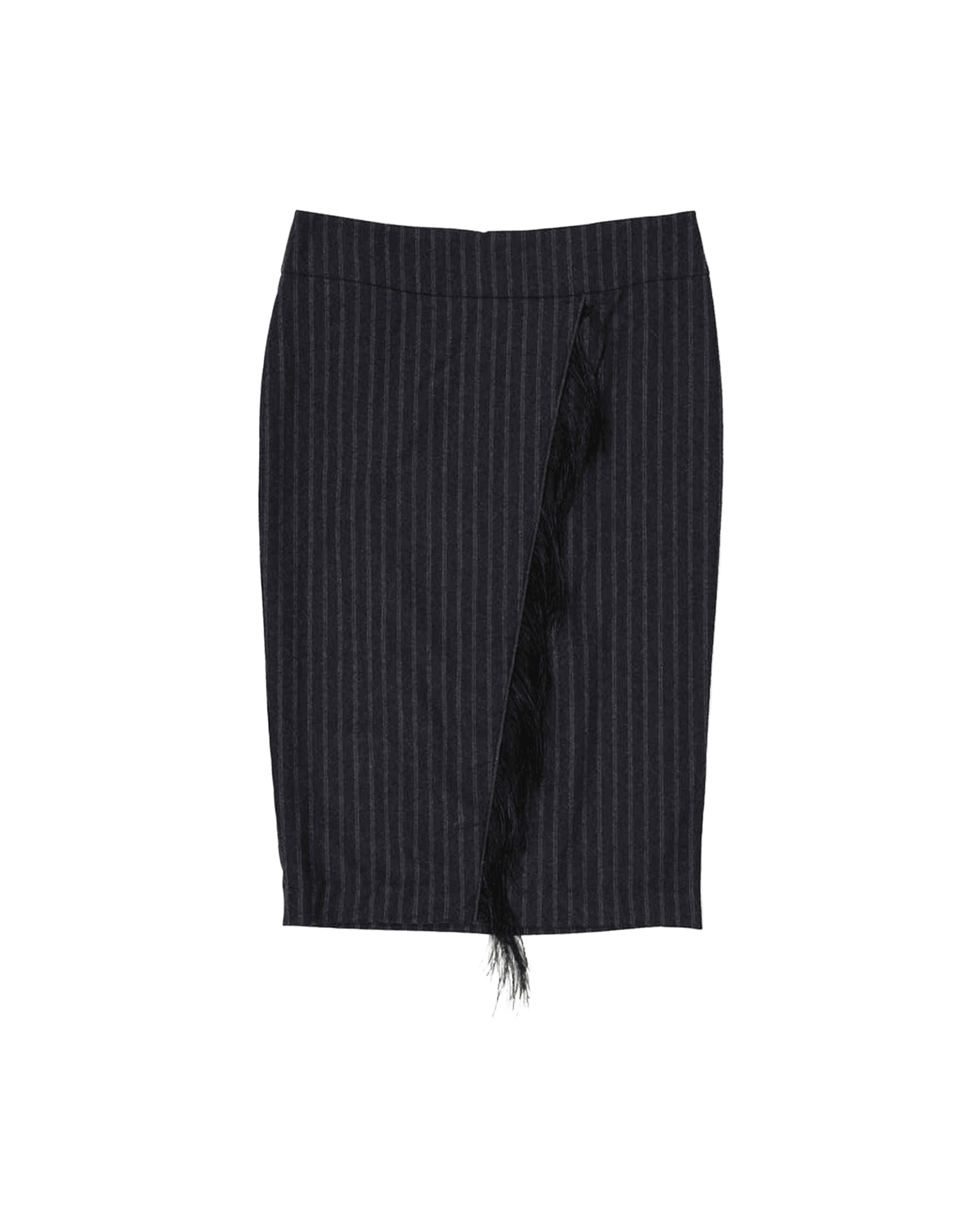 Brunello Cucinelli Wool Striped Skirt Glam Steals
