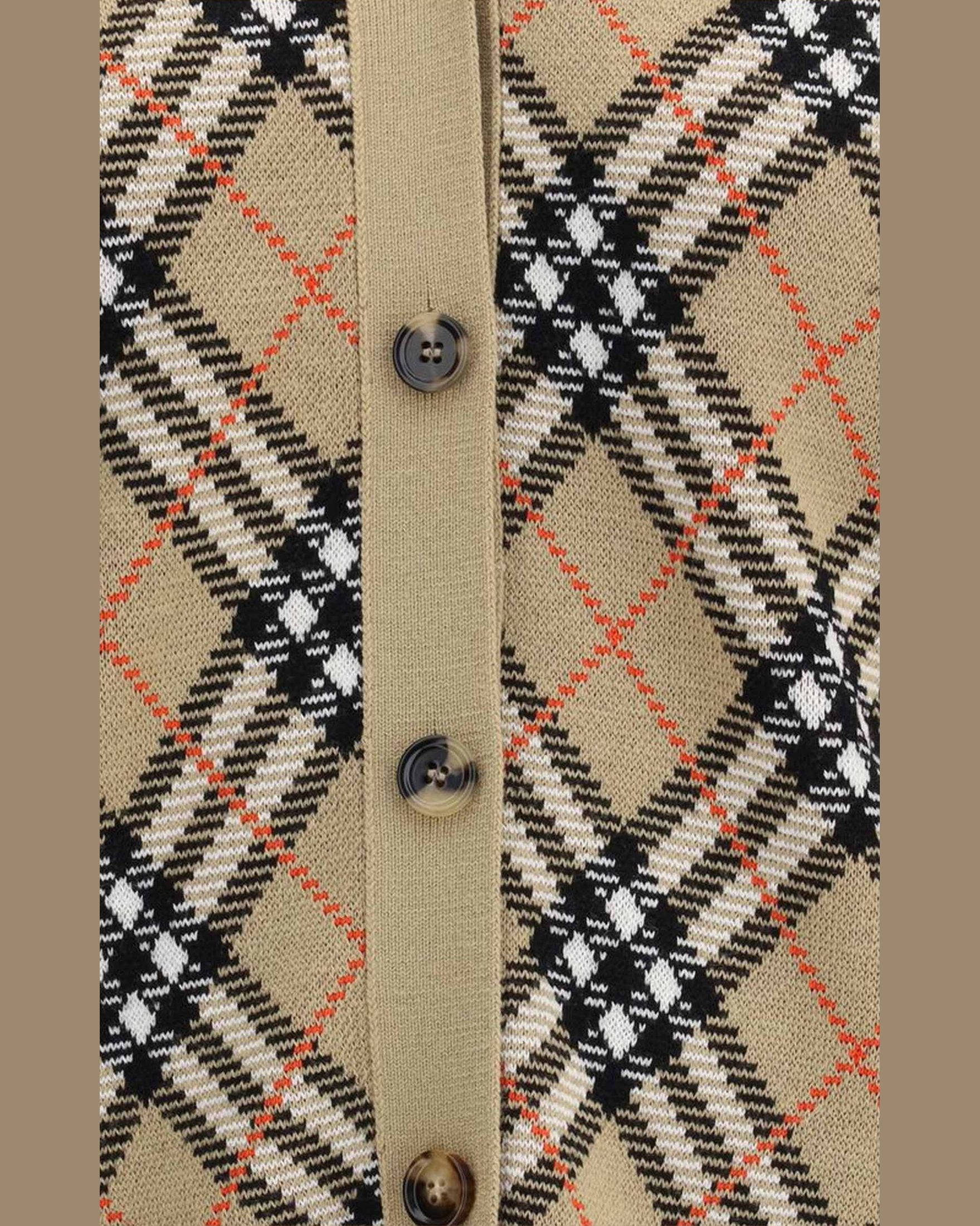 Burberry Archivio Check Cardigan Glam Steals