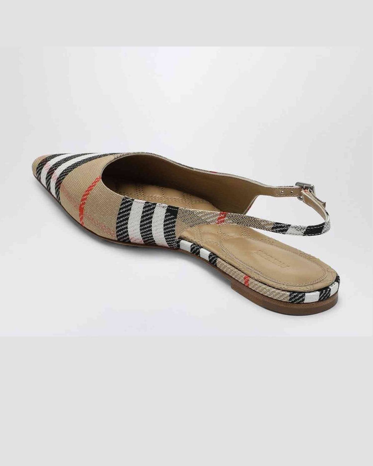 Burberry Ballerine Slingback Birdie Check Glam Steals