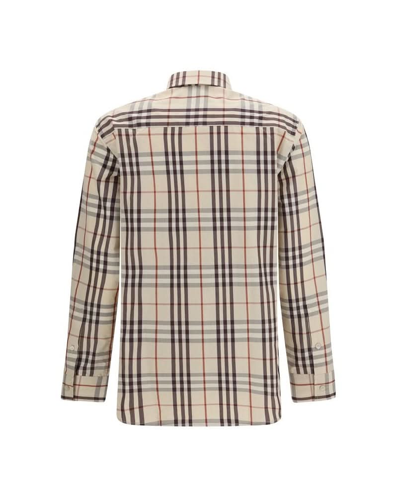 Burberry Beige Cotton Pattern Shirt Glam Steals