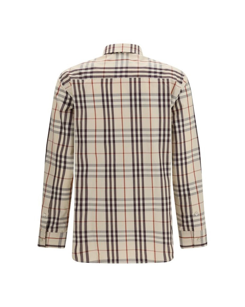 Burberry Beige Cotton Pattern Shirt Glam Steals