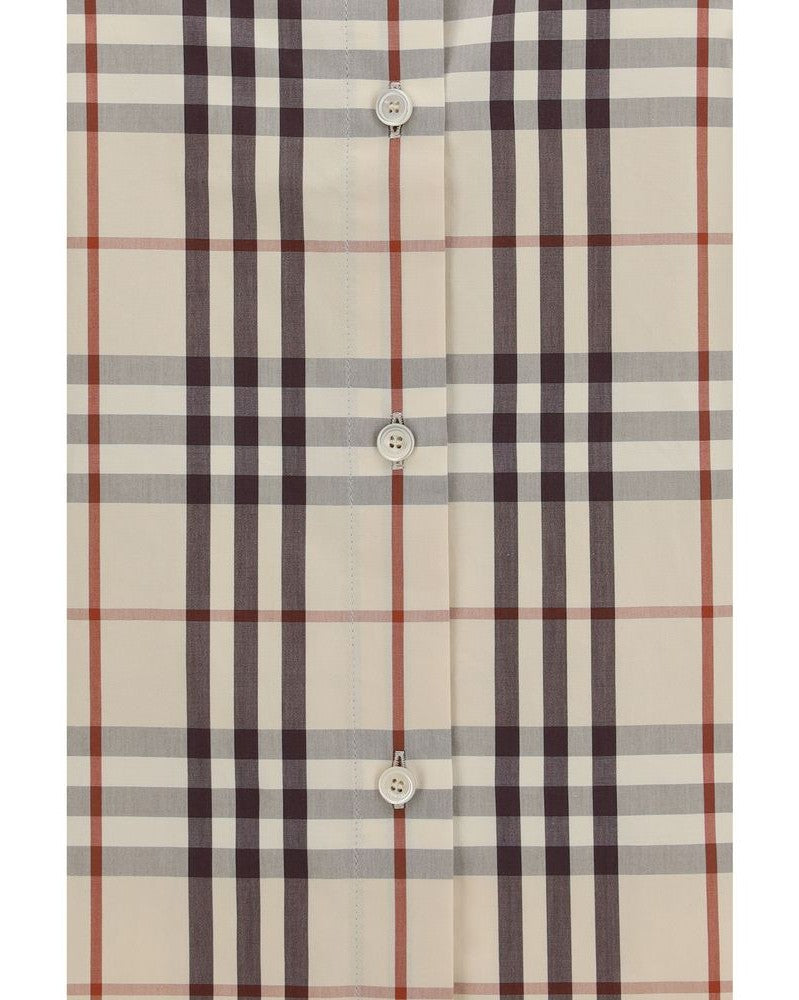 Burberry Beige Cotton Pattern Shirt Glam Steals