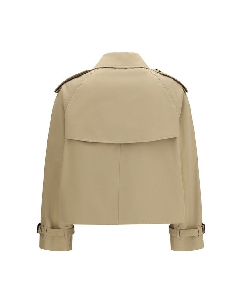Burberry Beige Cotton Trench Coat 