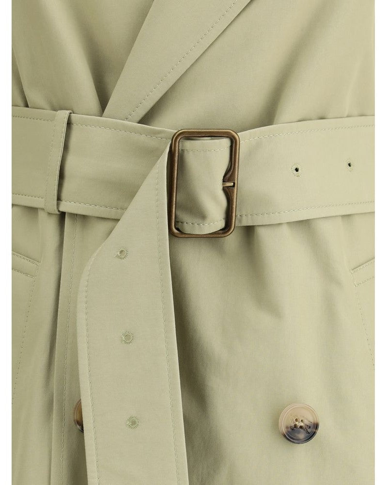 Burberry Beige Cotton Trench Coat Glam Steals