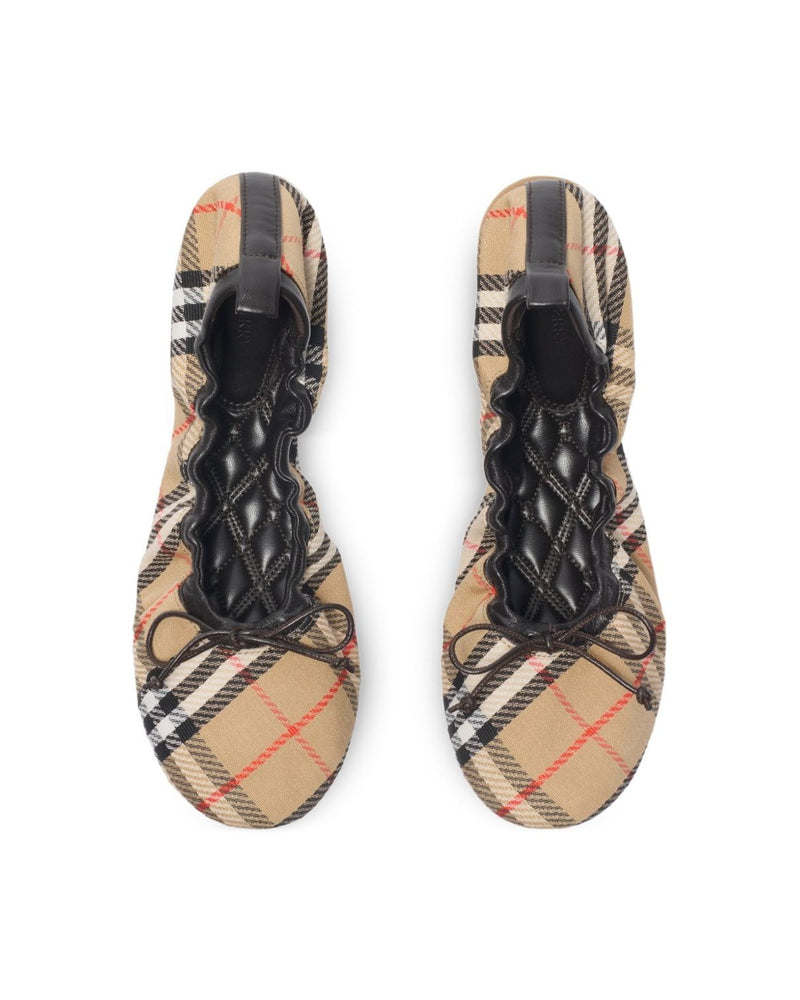 Burberry Beige Flat Shoes Glam Steals