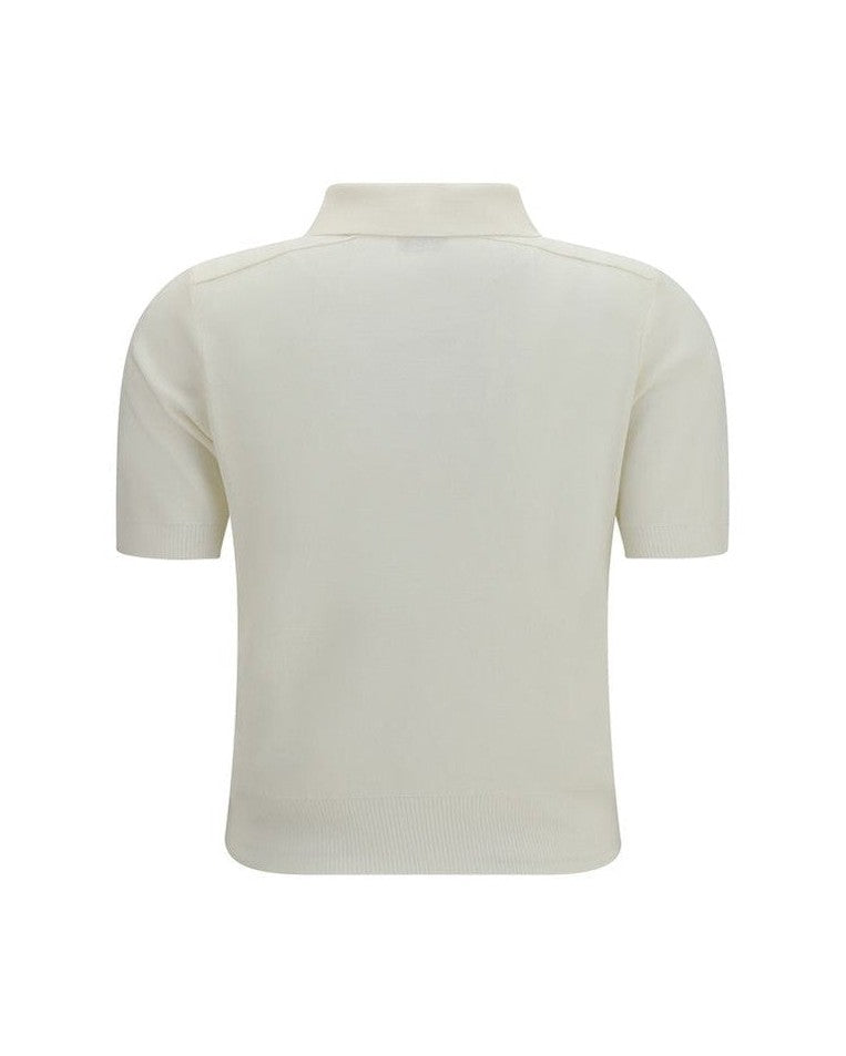 Burberry Beige Wool Oves Aries Polo Shirt Glam Steals