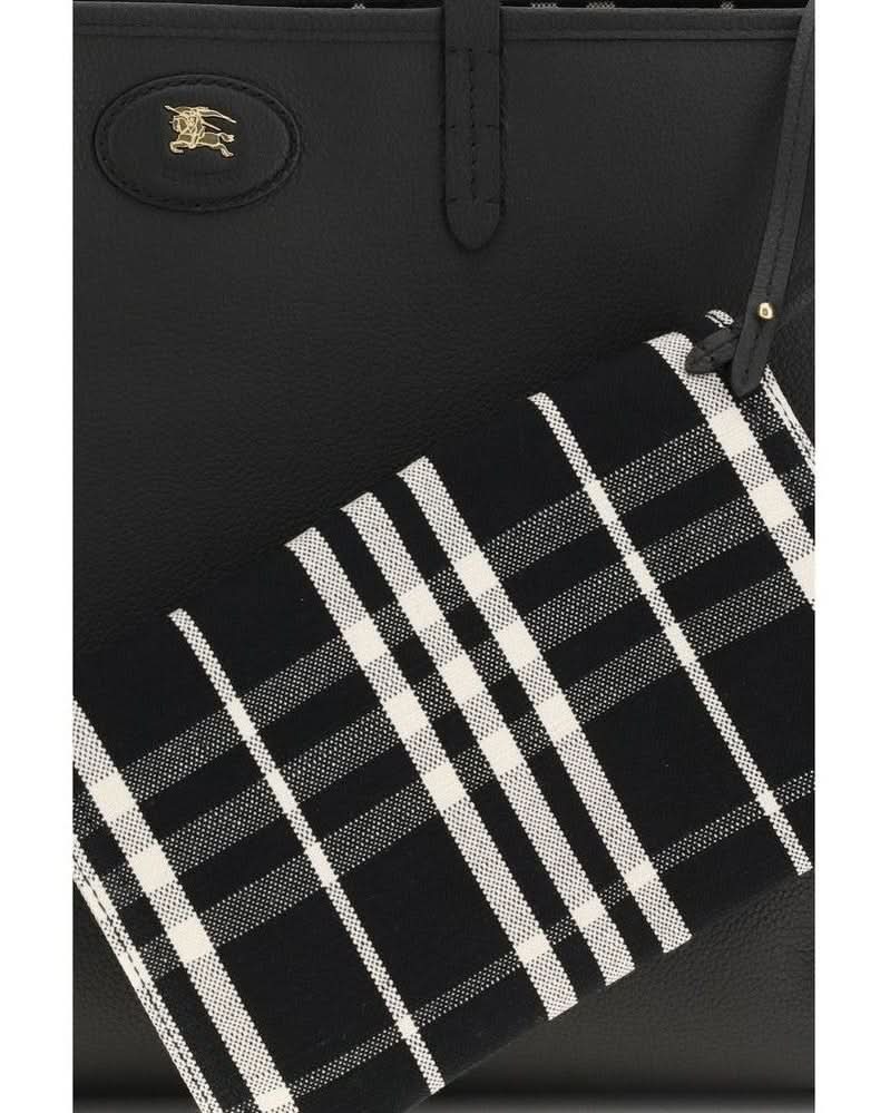 Burberry Black Calf Leather Bos Taurus Shoulder Bag 