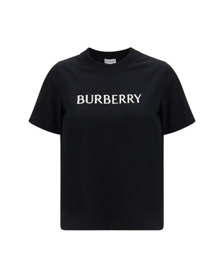Burberry Black Cotton T-shirt Glam Steals