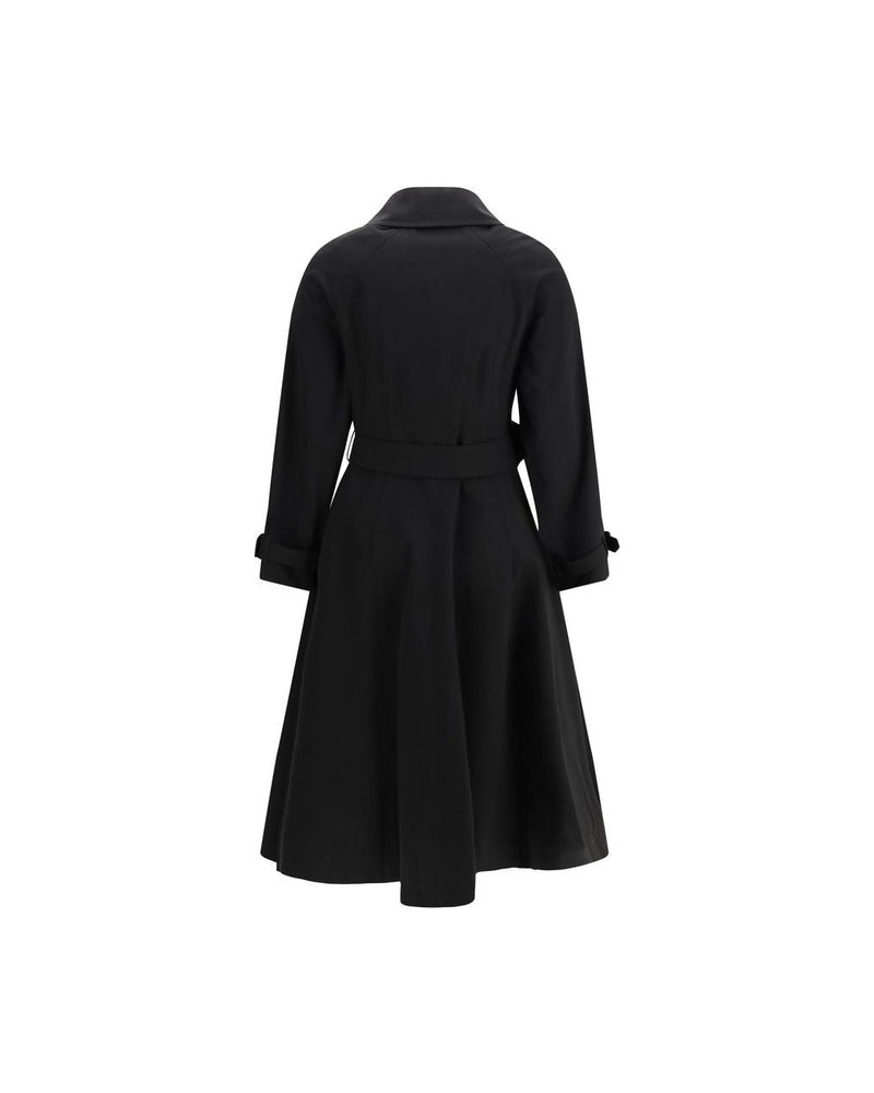 Burberry Black Cotton Trench Coat Glam Steals