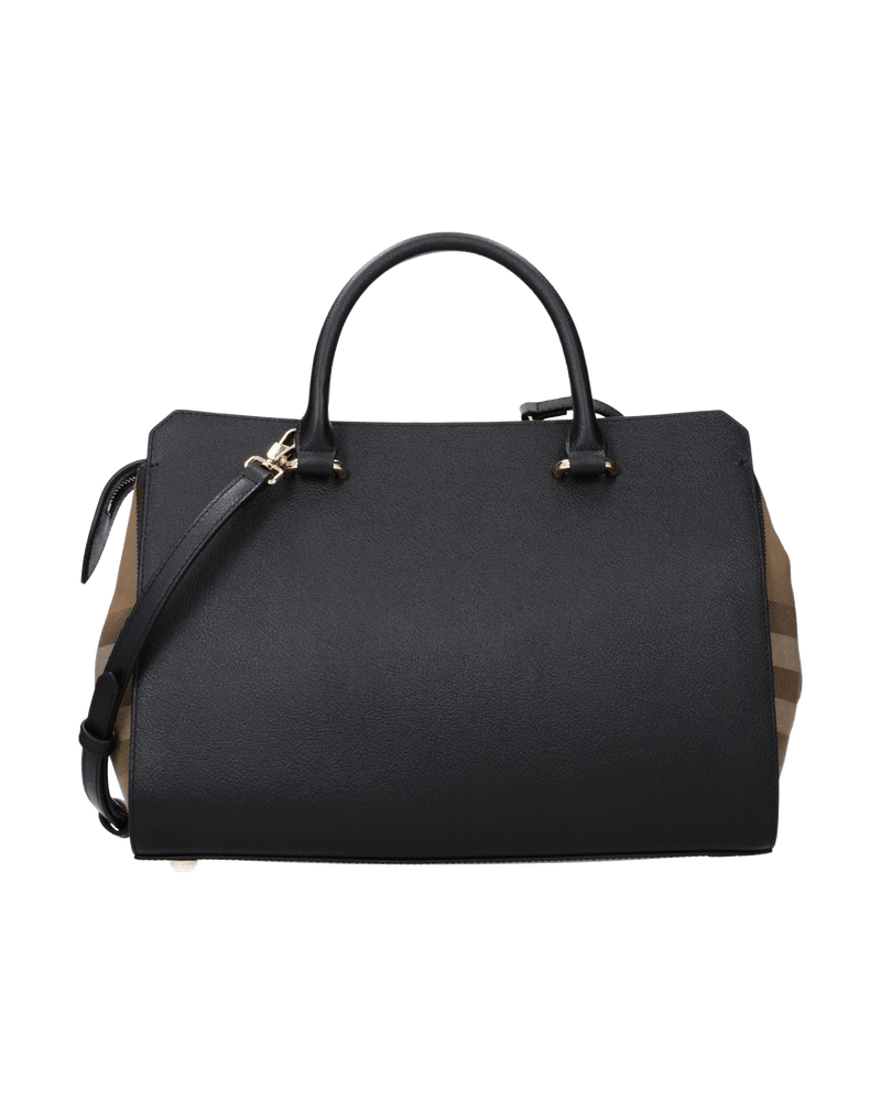 Burberry Black Leather Handbag Glam Steals