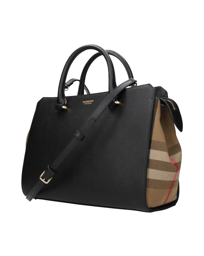 Burberry Black Leather Handbag Glam Steals