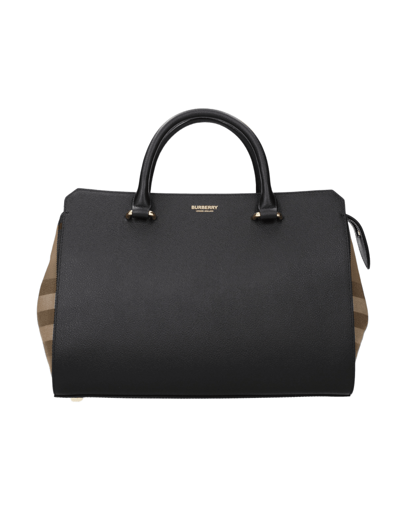 Burberry Black Leather Handbag Glam Steals