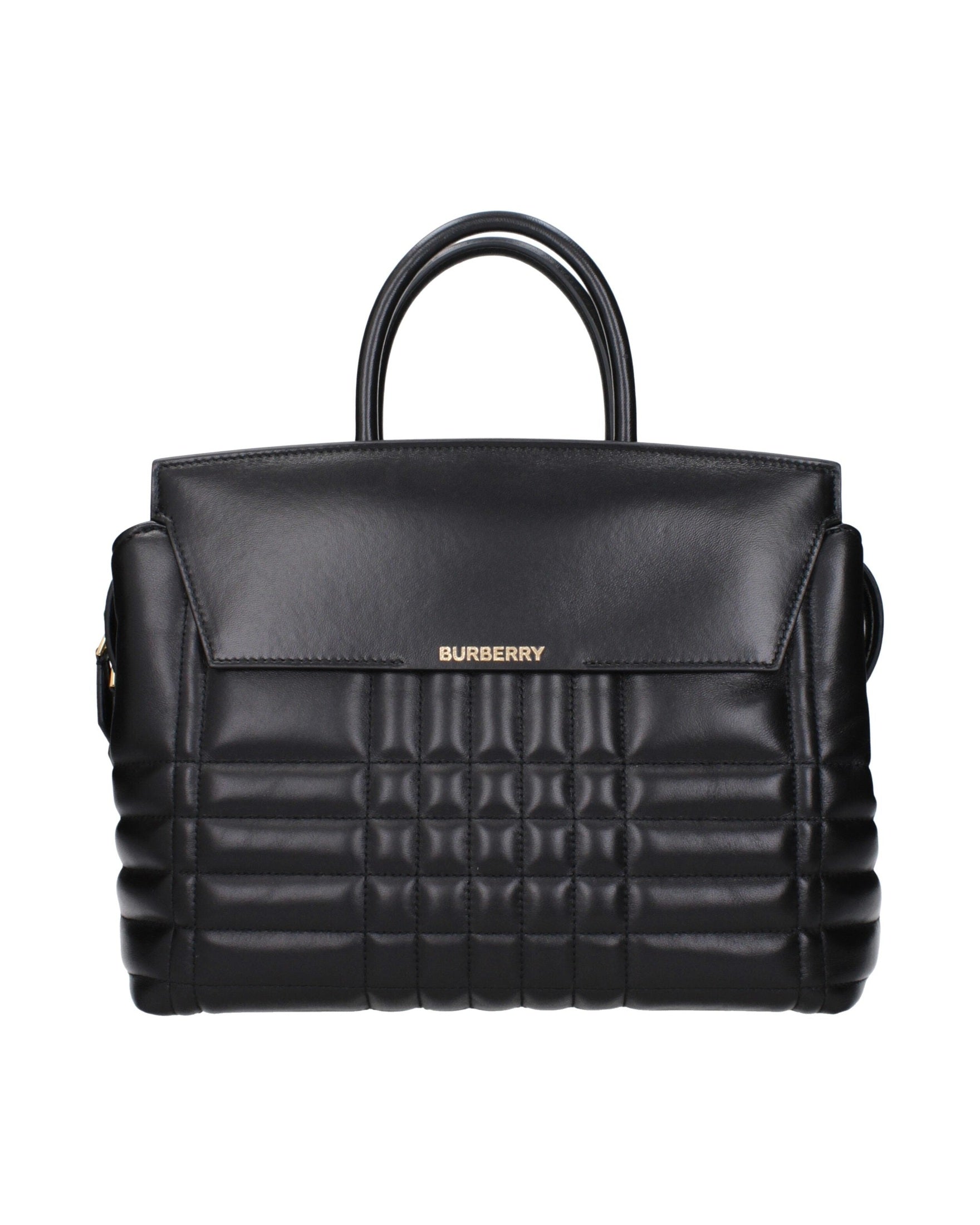 Burberry Black Leather Handbags Glam Steals
