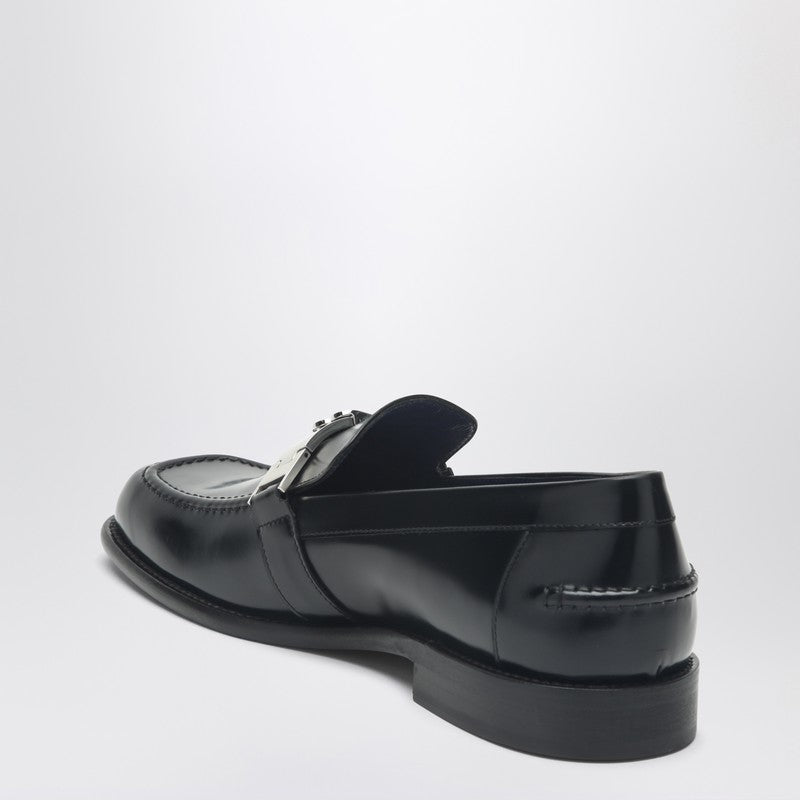 Burberry Black Leather Mocassino Tower Glam Steals