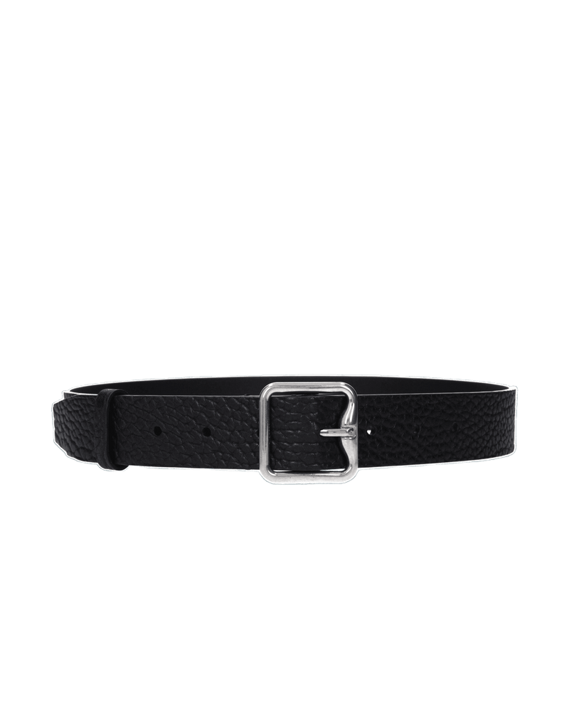 Burberry Black Leather Regular Belt Glam Steals