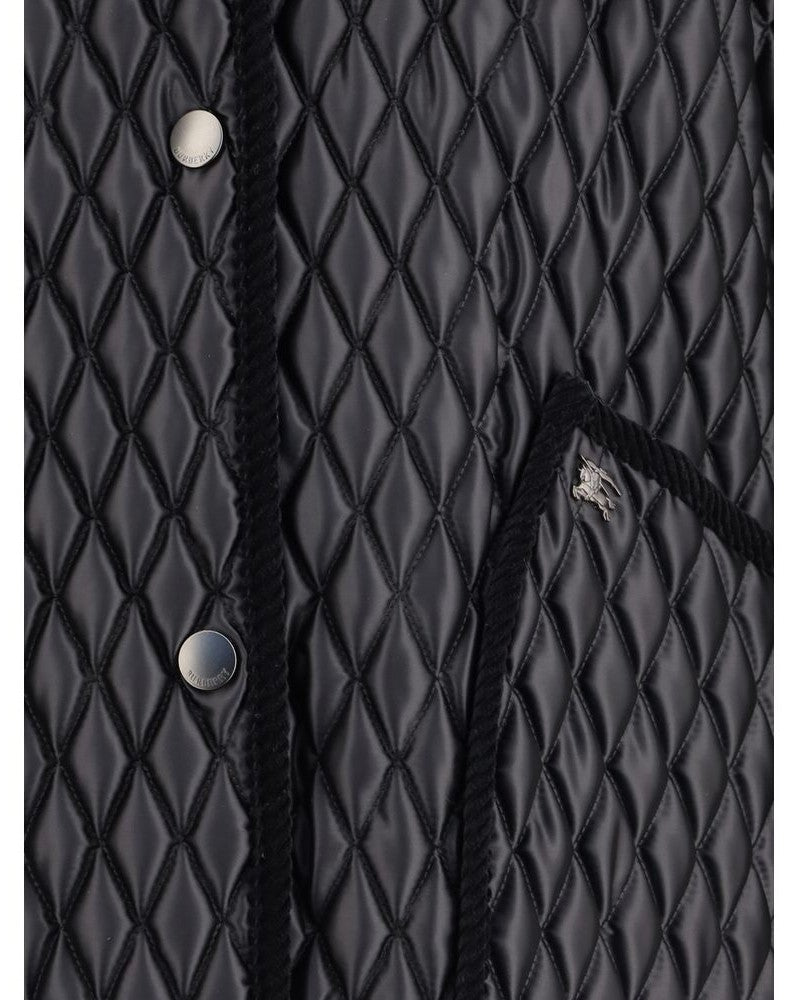 Burberry Black Polyamide Full Length Jacket Glam Steals