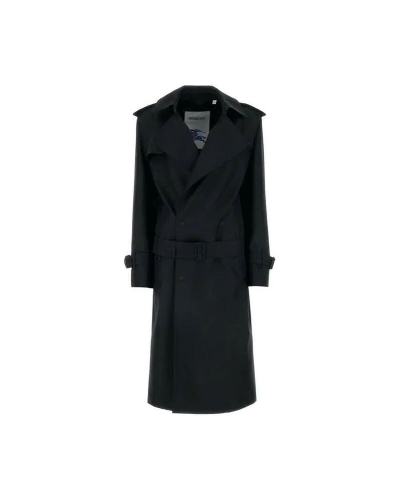 Burberry Black Polyester Coat Glam Steals