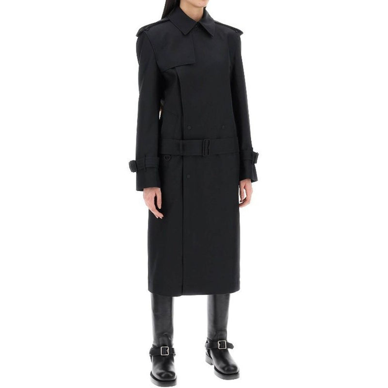Burberry Black Polyester Coat Glam Steals