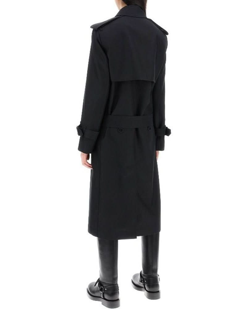 Burberry Black Polyester Coat 