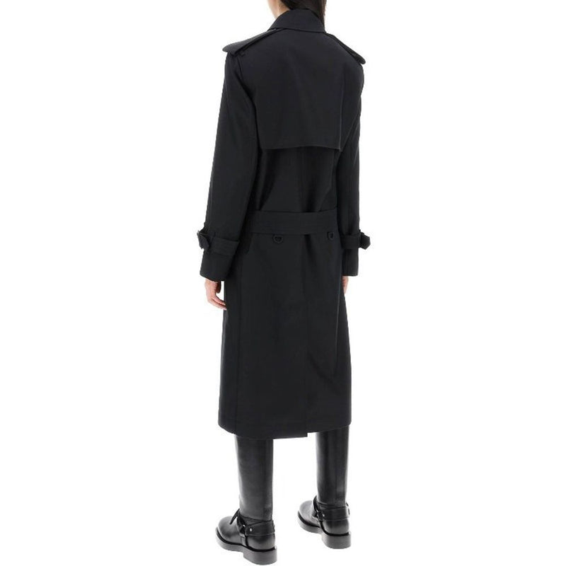 Burberry Black Polyester Coat Glam Steals