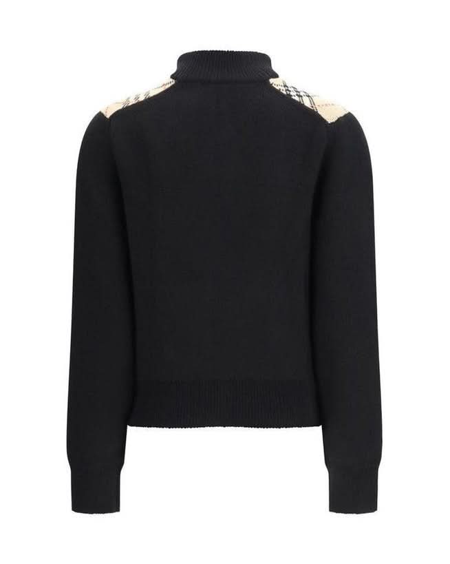Burberry Black Wool Cardigan 