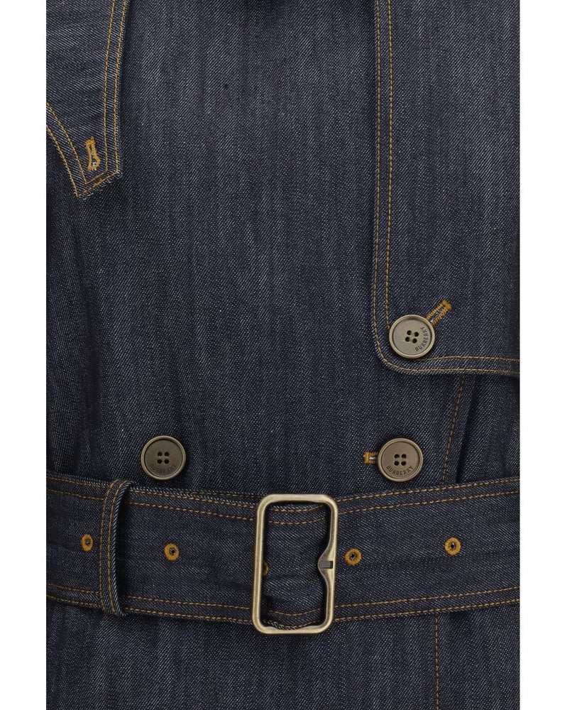 Burberry Blue Cotton Coat Glam Steals