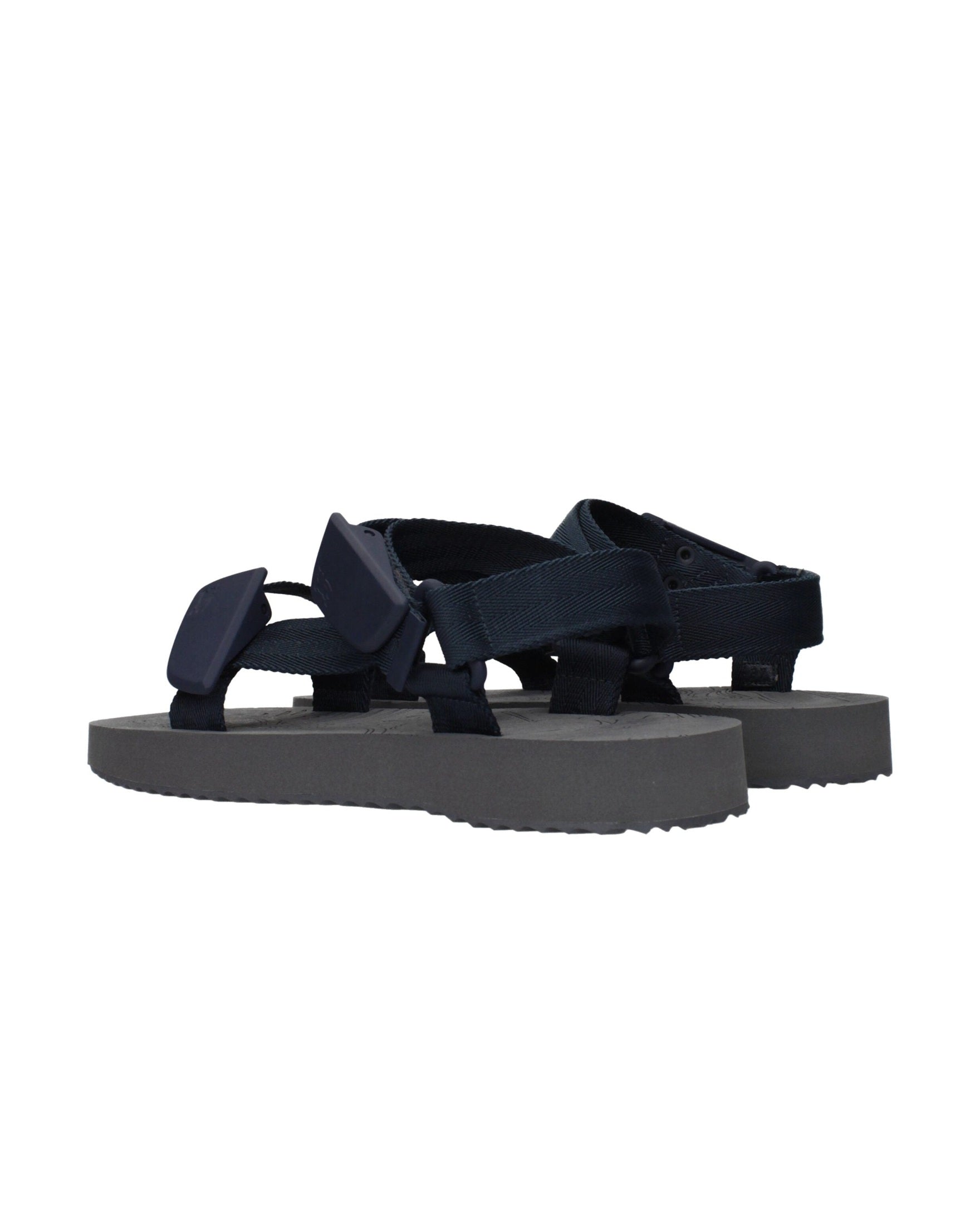 Burberry Blue Fabric Flat Sandals Glam Steals
