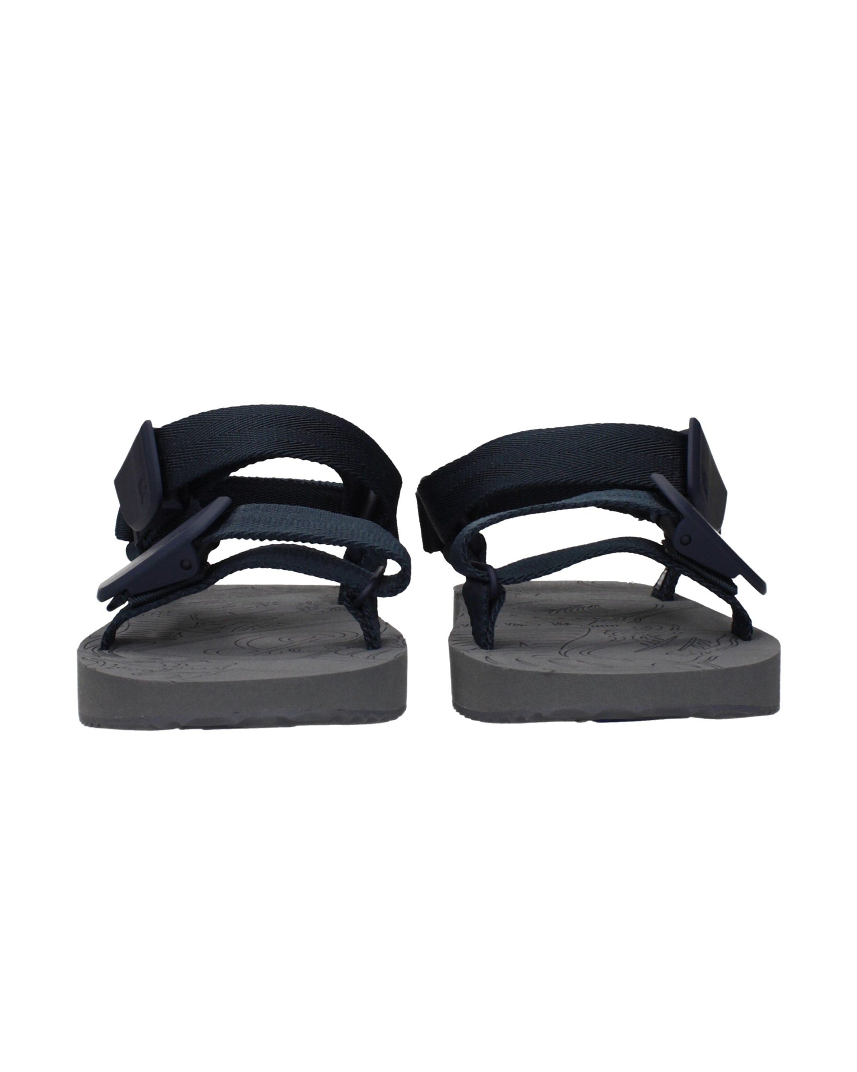 Burberry Blue Fabric Flat Sandals Glam Steals