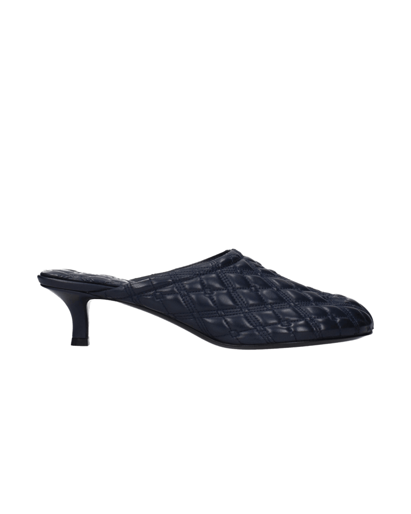 Burberry Blue Leather Heels Glam Steals