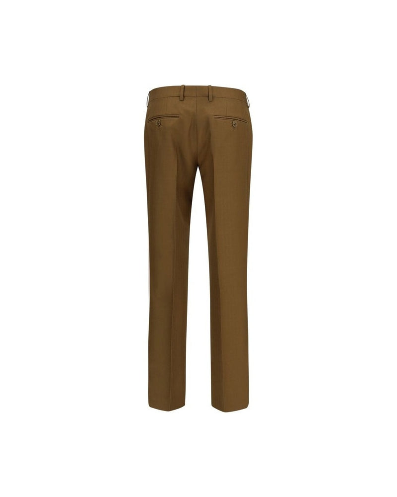 Burberry Brown Wool Oves Aries Dress Pant Glam Steals