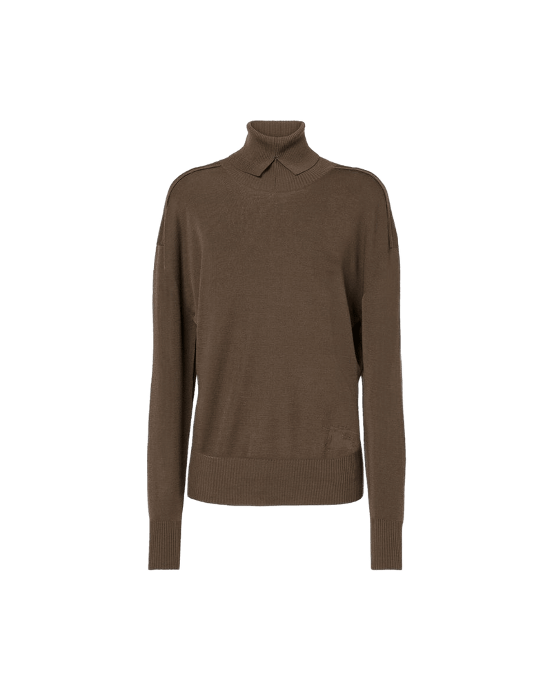 Burberry Brown Wool Sweatshirt Glam Steals