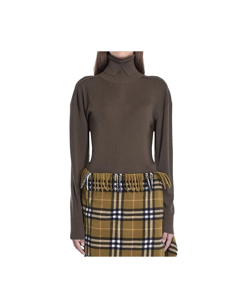Burberry Brown Wool Sweatshirt Glam Steals