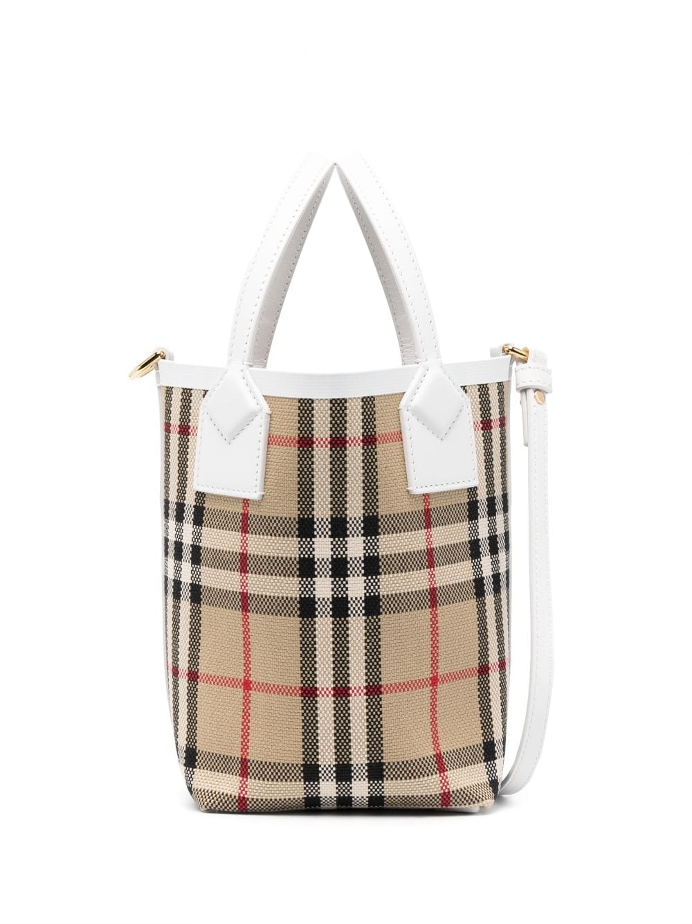 Burberry Check Motif Mini Bucket Bag Glam Steals