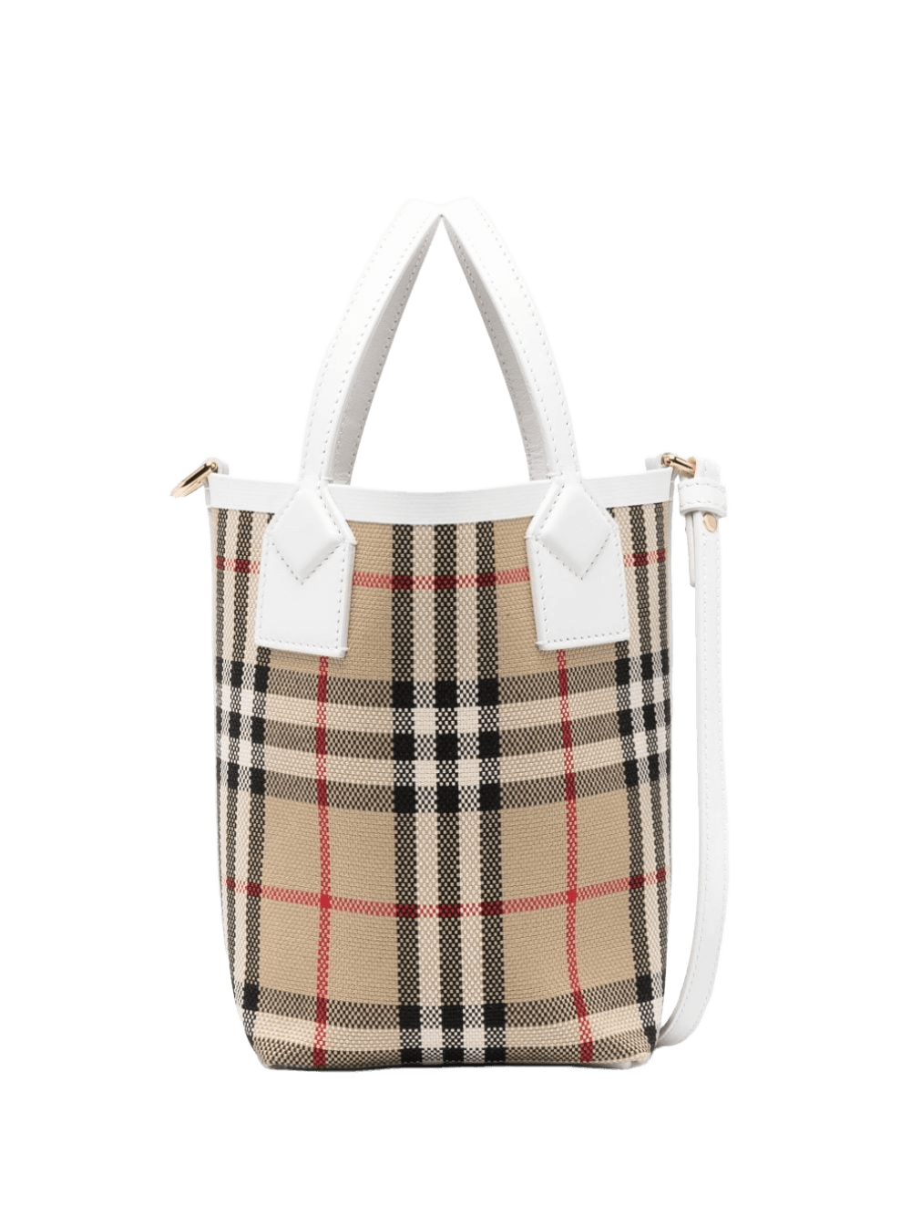 Burberry Check Motif Mini Bucket Bag Glam Steals