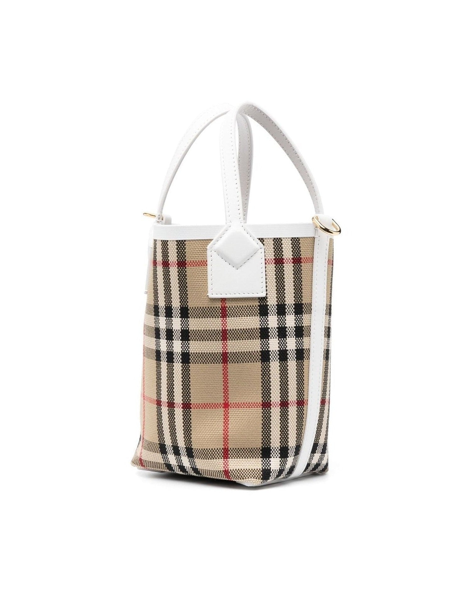 Burberry Check Motif Mini Bucket Bag Glam Steals