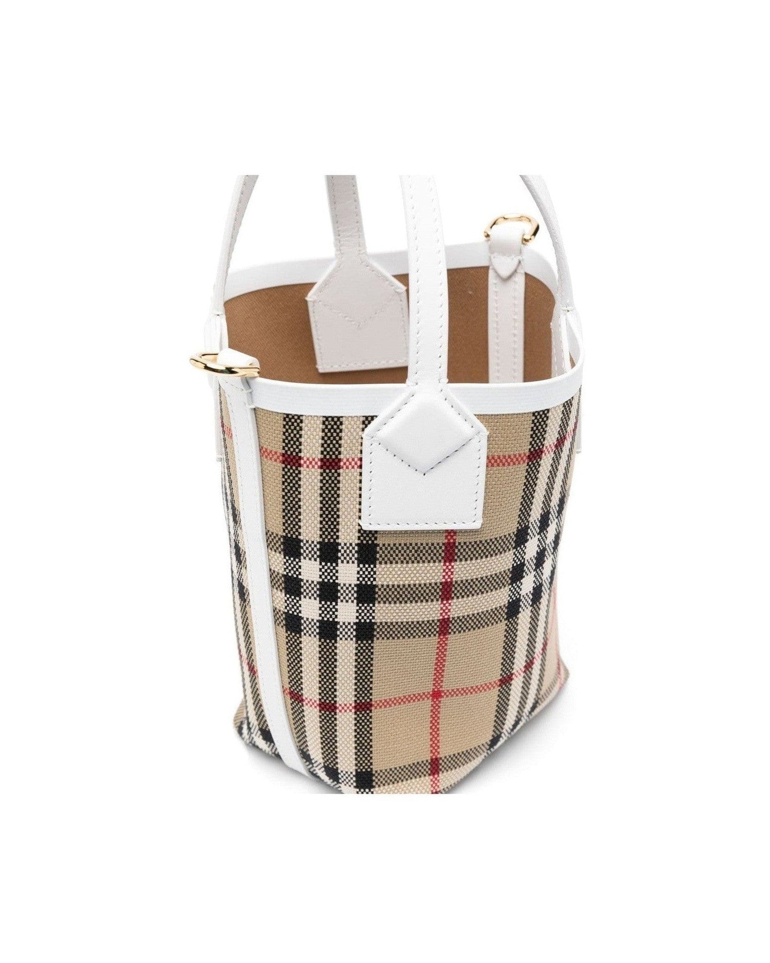 Burberry Check Motif Mini Bucket Bag Glam Steals