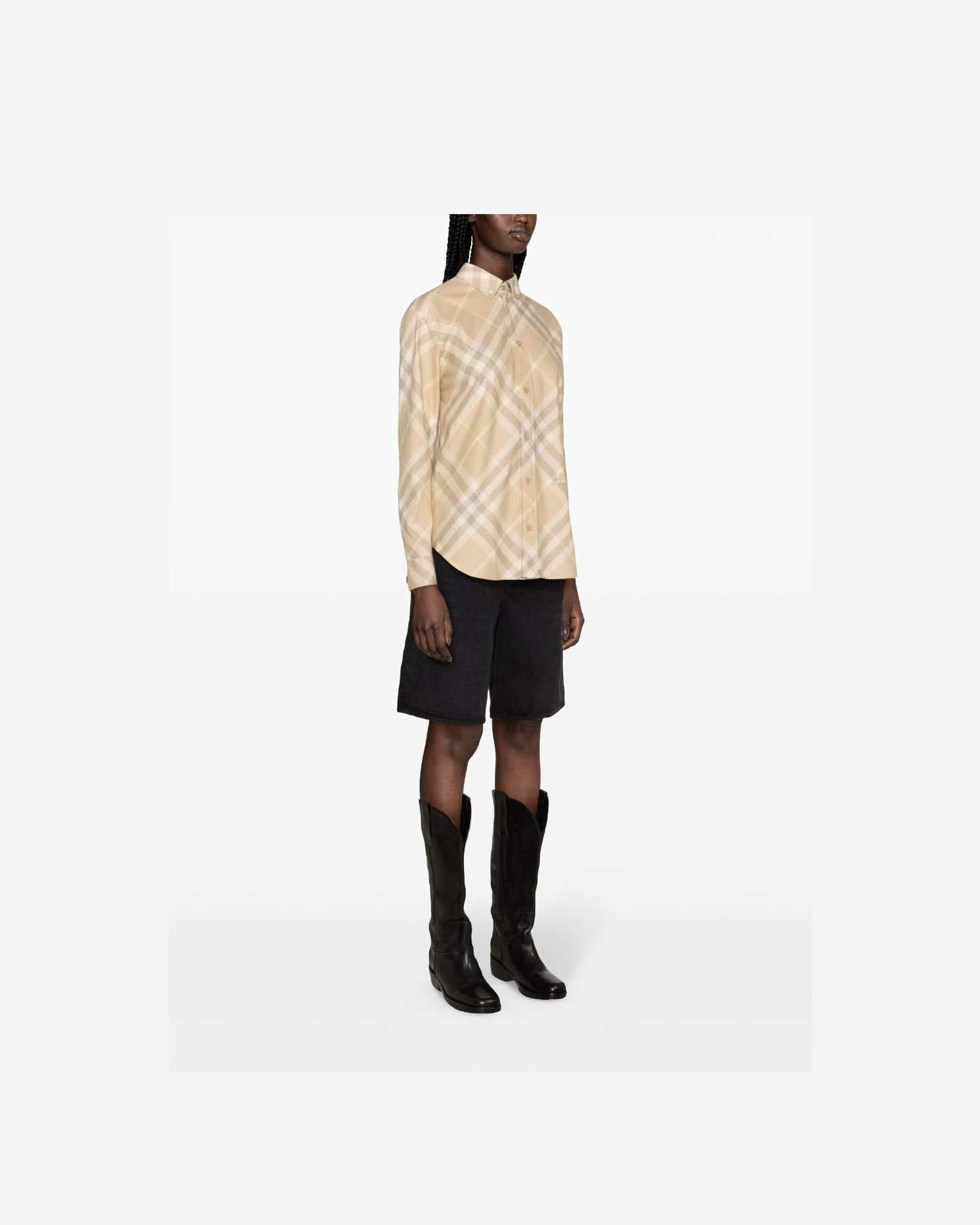 Burberry Check Motif Shirt Glam Steals