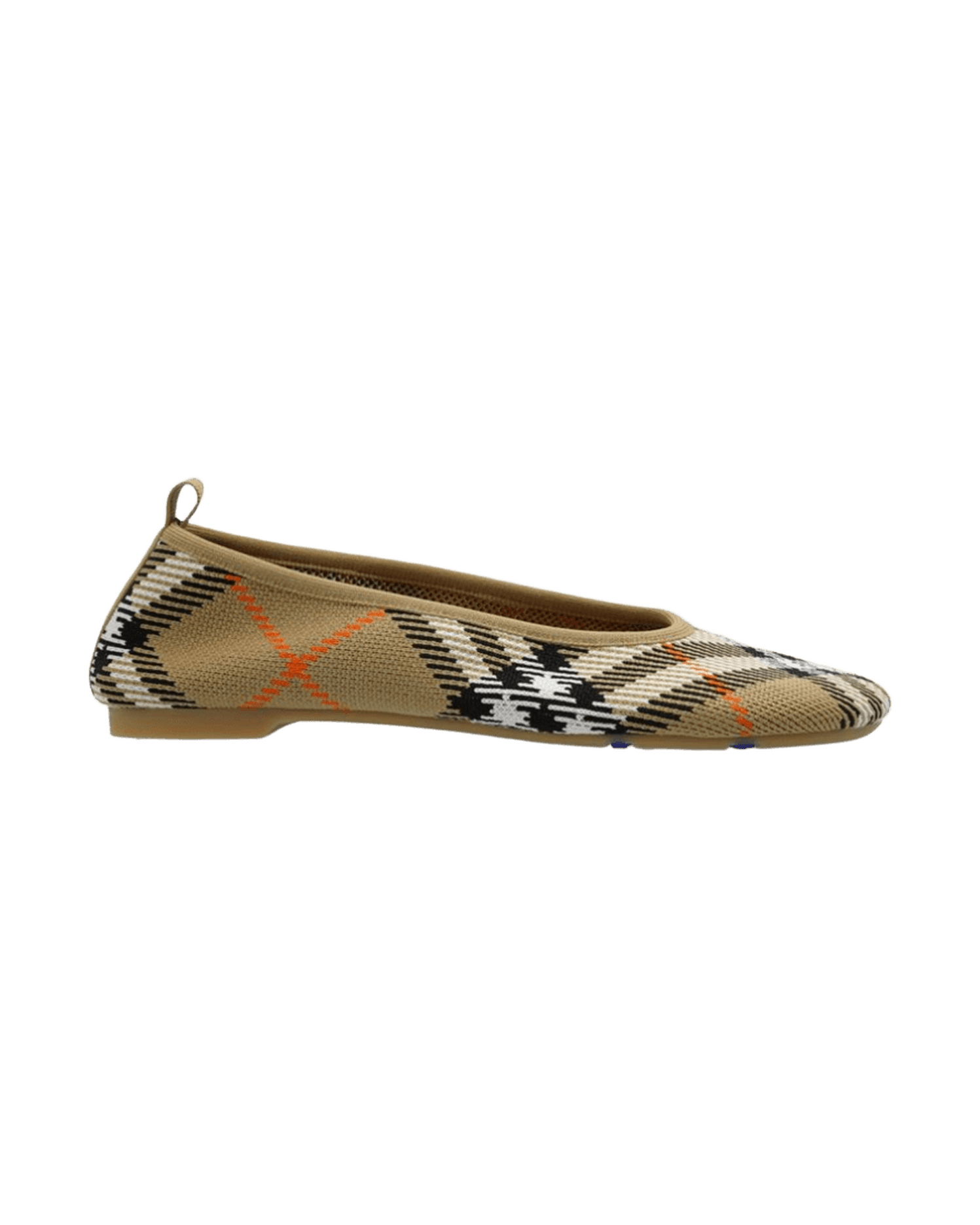 Burberry Checkered Knitted Ballerina Shoes Glam Steals