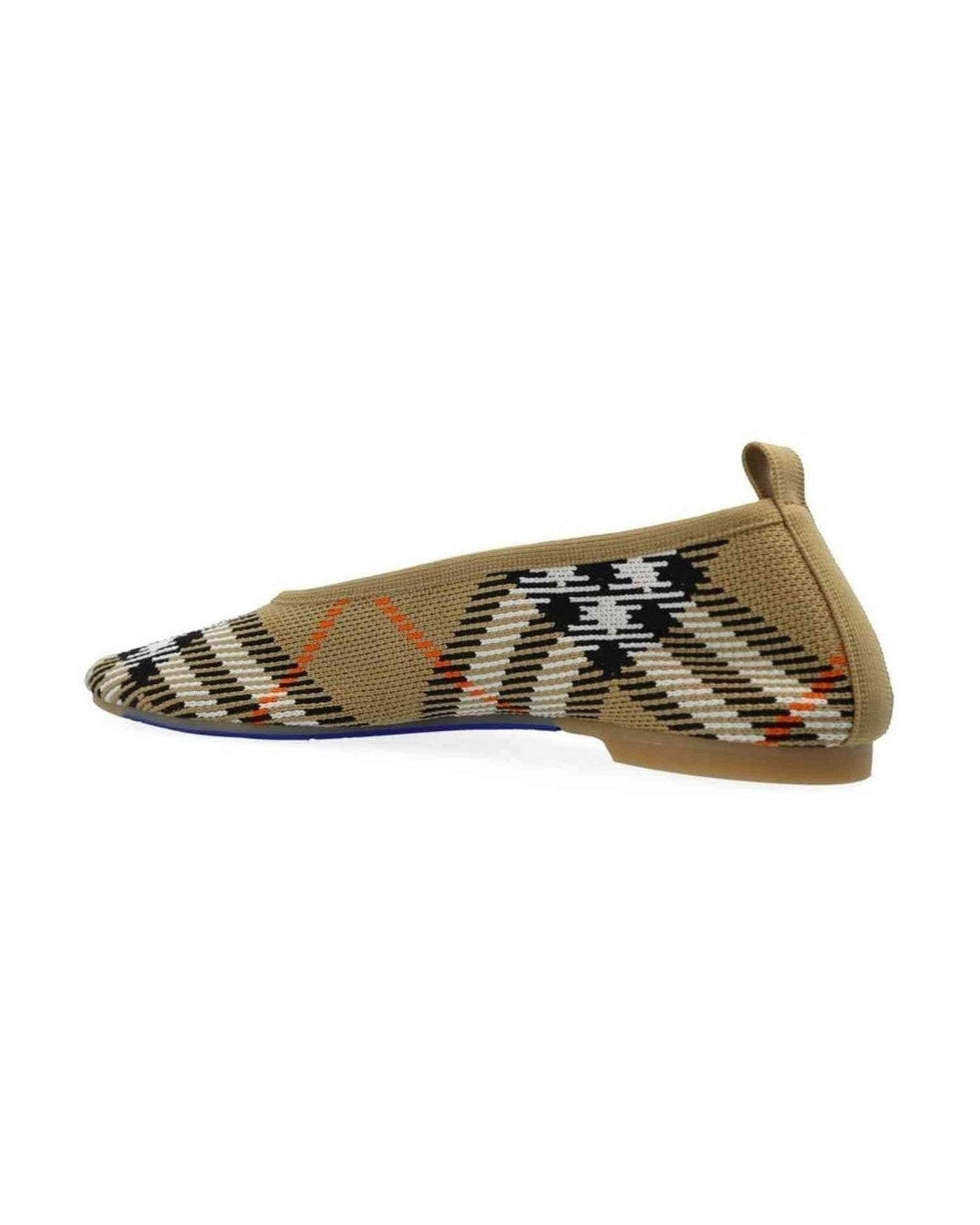 Burberry Checkered Knitted Ballerina Shoes Glam Steals